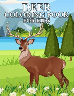 Cover Deer Coloring Book for Kids