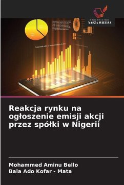 Cover Reakcja rynku na og¿oszenie emisji akcji przez spó¿ki w Nigerii