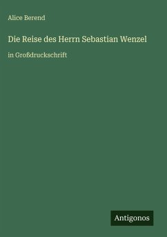 Cover Die Reise des Herrn Sebastian Wenzel