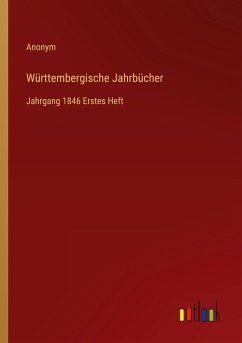 Cover Württembergische Jahrbücher
