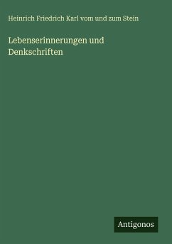Cover Lebenserinnerungen und Denkschriften