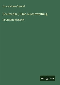 Cover Fenitschka / Eine Ausschweifung