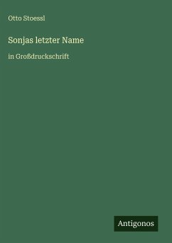 Cover Sonjas letzter Name