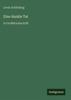 Cover Eine dunkle Tat