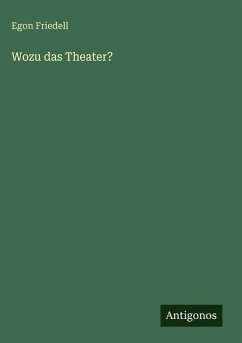 Cover Wozu das Theater?