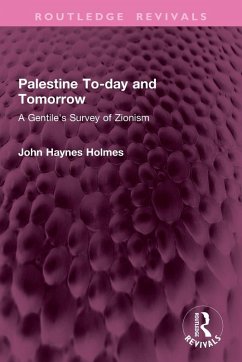 Cover Palestine To-day and Tomorrow