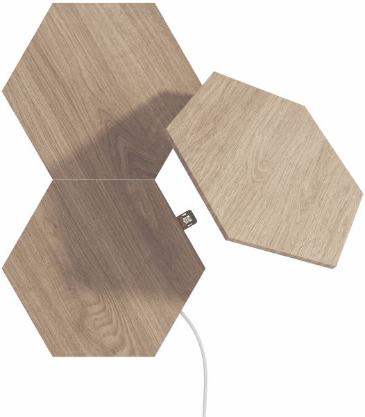 Nanoleaf Elements Wood Look Hexagons Expansion Pack - 3PK