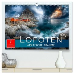 Lofoten - Arktische Träume (hochwertiger Premium Wandkalender 2026 DIN A2 quer), Kunstdruck in Hochglanz