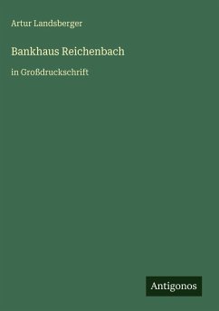Cover Bankhaus Reichenbach