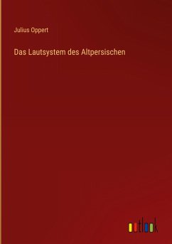 Cover Das Lautsystem des Altpersischen