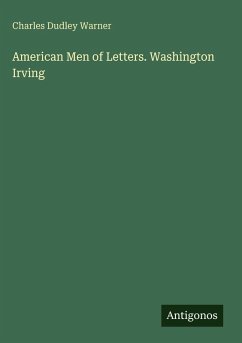 Cover American Men of Letters. Washington Irving