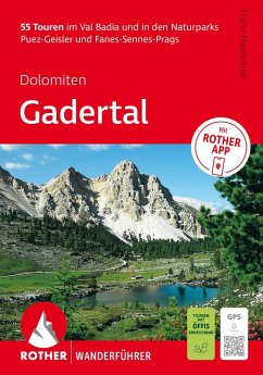 Cover ROTHER Wanderführer Dolomiten - Gadertal: 55 Touren im Val Badia und in den Naturparks Puez-Geisler und Fanes-Sennes-Prags.