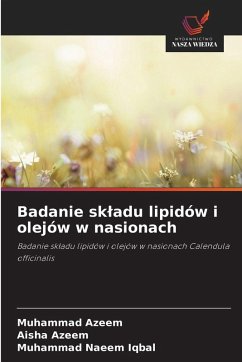 Cover Badanie sk¿adu lipidów i olejów w nasionach
