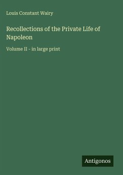 Cover Recollections of the Private Life of Napoleon