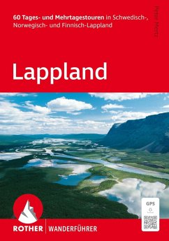 Cover ROTHER Wanderführer Lappland. 60 Tages- und Mehrtagestouren in Schwedisch-, Norwegisch- und Finnisch-Lappland