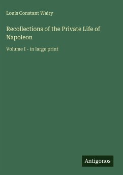 Cover Recollections of the Private Life of Napoleon
