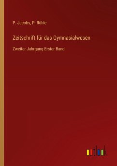 Cover Zeitschrift für das Gymnasialwesen