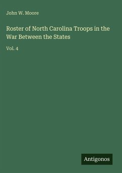 Cover Roster of North Carolina Troops in the War Between the States