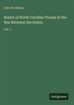 Cover Roster of North Carolina Troops in the War Between the States
