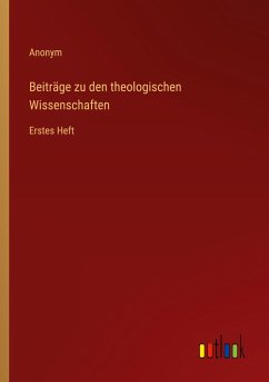 Cover Beiträge zu den theologischen Wissenschaften