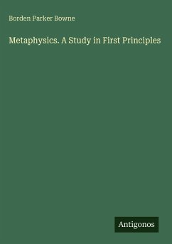 Cover Metaphysics. A Study in First Principles