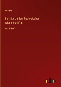 Cover Beiträge zu den theologischen Wissenschaften