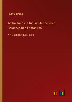 Cover Archiv für das Studium der neueren Sprachen und Literaturen