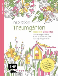 Cover Inspiration Traumgärten - 50 blumige Motive zum Ausmalen für mehr Gelassenheit  (Mängelexemplar)