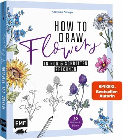 Cover How to Draw Flowers  (Mängelexemplar)
