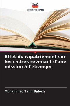 Cover Effet du rapatriement sur les cadres revenant d'une mission à l'étranger