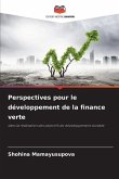 Perspectives pour le développement de la finance verte