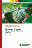 Salinidade da água e nitrogênio via foliar em pinheira