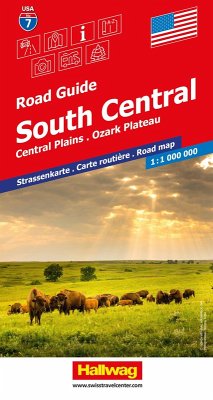 Cover Hallwag Strassenkarte USA, South Central 1:1 Mio.