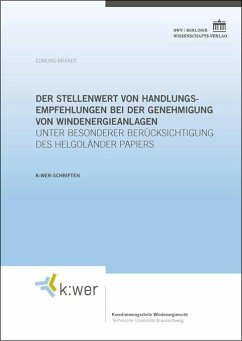 Cover Der Stellenwert von Handlungsempfehlungen bei der Genehmigung von Windenergieanlagen (eBook, PDF)