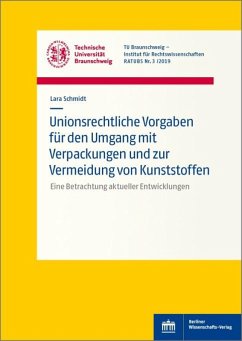 Cover Unionsrechtliche Vorgaben für den Umgang mit Verpackungen und zur Vermeidung von Kunststoffen (eBook, PDF)