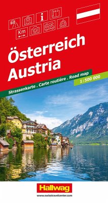 Cover Hallwag Strassenkarte Österreich 1:500.000