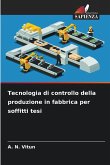 Tecnologia di controllo della produzione in fabbrica per soffitti tesi