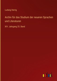 Cover Archiv für das Studium der neueren Sprachen und Literaturen