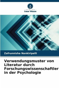 Cover Verwendungsmuster von Literatur durch Forschungswissenschaftler in der Psychologie