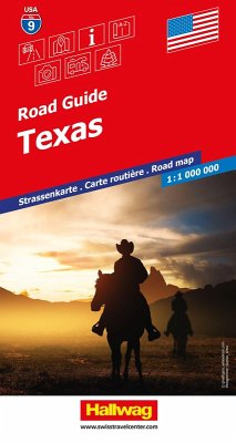 Cover Hallwag Strassenkarte USA, Texas 1:1 Mio.