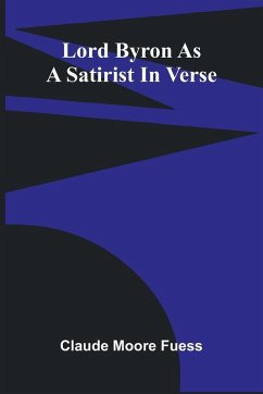 Cover Lord Byron As A Satirist In Verse