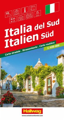 Cover Hallwag Strassenkarte Italien Süd 1:650.000
