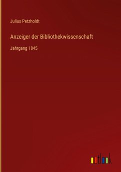 Cover Anzeiger der Bibliothekwissenschaft