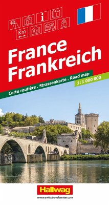 Cover Hallwag Strassenkarte Frankreich 1:1 Mio.