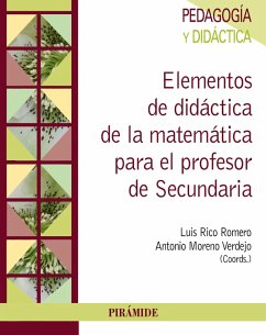 Elementos de didáctica de la matemática para el profesor de Secundaria (eBook, PDF) - Rico Romero, Luis; Moreno Verdejo, Antonio