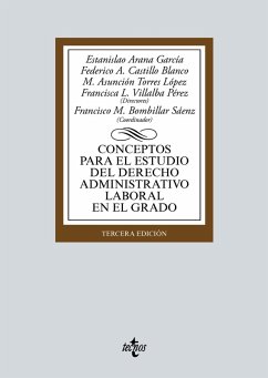Conceptos para el estudio del derecho administrativo laboral en el grado (eBook, ePUB) - Arana García, Estanislao; Castillo Blanco, Federico A.; Torres López, María Asunción; Villalba Pérez, Francisca L.; Bensusan Martín, María del Pilar; Burgos Garrido, Belén; Conde Antequera, Jesús; López Muñoz, Riánsares; Moral Soriano, Leonor