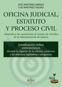Oficina judicial, estatuto y proceso civil (eBook, ePUB) - Martínez Jiménez, José; Martínez Valero, Luis