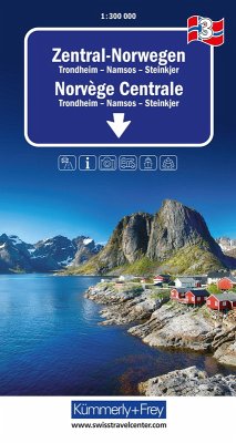 Kümmerly+Frey Regional-Strassenkarte 3 Zentral Norwegen 1:300.000 Kümmerly+Frey Regional-Strassenkarte 3 Zentral Norwegen 1:300.000