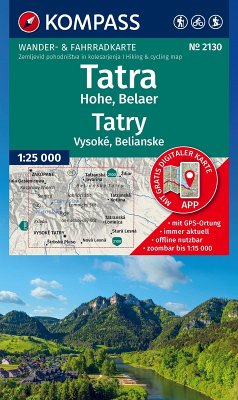 Cover KOMPASS Wanderkarte 2130 Tatra Hohe, Belaer / Tatry, Vysoké, Belianske 1:25.000
