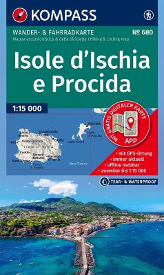 Cover KOMPASS Wanderkarte 680 Isole d' Ischia e Procida 1:15.000
